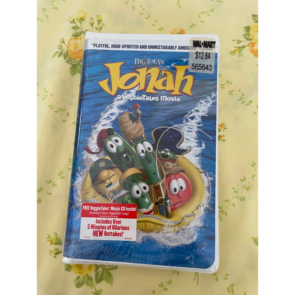 Jonah A VeggieTales Movie VHS 2002 Big Idea Factory Sealed with Bonus Music CD